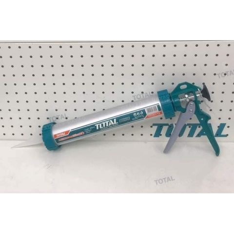 Súng Bơm Keo Silicon Thân Nhôm Total THT20112 - Dụng Cụ Tiện Ích 305mm x 55mm Chính Hãng Trung Quốc