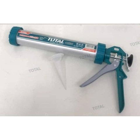 Súng Bơm Keo Silicon Thân Nhôm Total THT20112 - Dụng Cụ Tiện Ích 305mm x 55mm Chính Hãng Trung Quốc