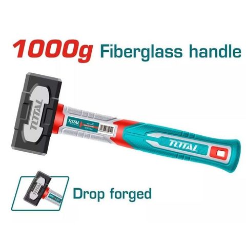 Búa Tạ 1000g Total THSTH61000 - Đầu Búa Rèn Thả Cải Tiến, Tay Cầm Sợi Thủy Tinh - Dụng Cụ Tiện Ích Chất Lượng Cao