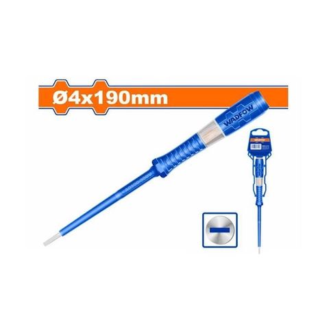 Bút Thử Điện Wadfow WTP2902 - Kiểm Tra AC 100-500V, Kích Thước 4x190mm, Đạt Chuẩn Châu Âu, Màu Xanh, Chất Liệu Thép Nhựa
