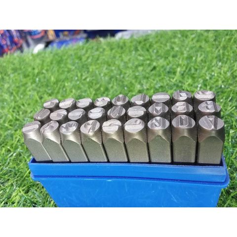 Bộ 27 Mũi Đột Chữ Cái 6mm Wadfow - Dụng Cụ Tiện Ích Chất Liệu Thép Carbon, Gồm A-Z và Dấu & - Đồ Nghề Chuyên Nghiệp