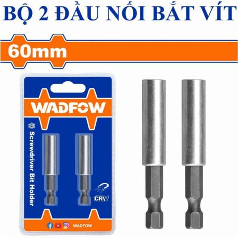 Bộ 2 Đầu Nối Bắt Vít Kèm Đầu Thay Nhanh Wadfow - Dụng Cụ Tiện Ích Thép Chất Lượng Cao 60mm