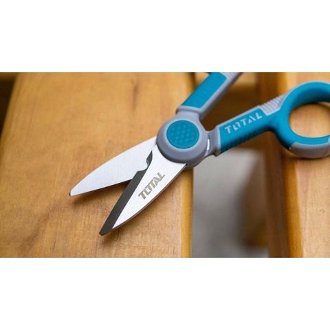 Kéo Thợ Điện Total 145mm - Thép Không Gỉ, Thiết Kế Độc Đáo, Dụng Cụ Tiện Ích Chất Lượng Cao