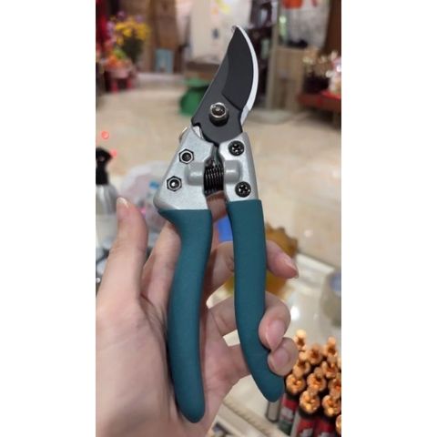 Kéo cắt tỉa cây kiểng 8 inch Total THTP62081 - Lưỡi thép carbon, tay cầm nhôm PVC chống trượt - Dụng cụ làm vườn chuyên nghiệp