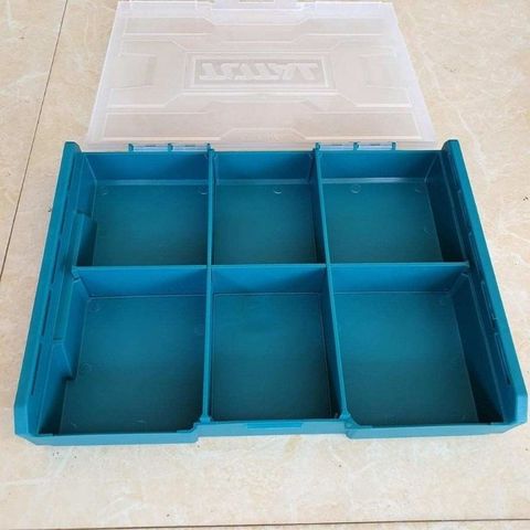 Hộp nhựa đựng đồ nghề Total THKTV02 - Kích thước 340x250x60mm, chất liệu PP, có vách ngăn, bảo hành 6 tháng, tiện ích cho việc tổ chức đồ nghề