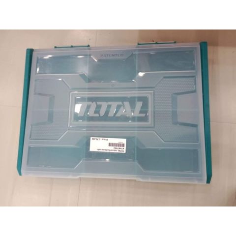 Hộp nhựa đựng đồ nghề Total THKTV02 - Kích thước 340x250x60mm, chất liệu PP, có vách ngăn, bảo hành 6 tháng, tiện ích cho việc tổ chức đồ nghề