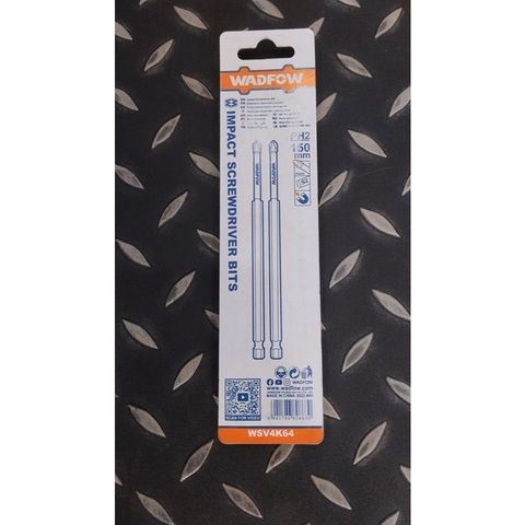 Bộ 2 Mũi Bắt Vít PH2 150mm Wadfow - Thép Công Nghiệp S2, Từ Tính, Chất Lượng Cao, Dụng Cụ Tiện Ích