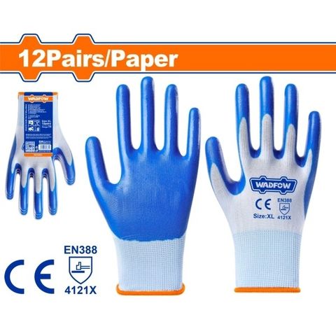Găng tay Nitrile XL Wadfow - Găng tay bảo hộ chất lượng cao cho công nhân môi trường dầu mỏ và các ngành công nghiệp khác