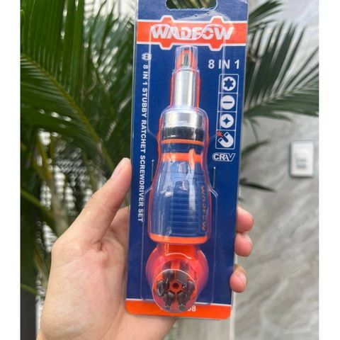 Bộ Tua Vít 8 Trong 1 Wadfow WSS8608 - Dụng Cụ Sửa Chữa Đa Năng Chất Liệu Cr-V, Bao Gồm 7 Đầu Vít Tiện Lợi
