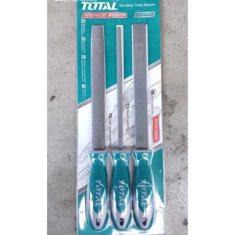 Bộ Giũa Gỗ 3 Chi Tiết Total THT918326 - Giũa Dẹp, Bán Nguyệt, Tròn Chất Lượng Cao, Tiện Ích Cho Người Thích Làm Mộc