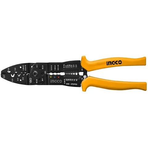 Kìm Tuốt Dây Điện Đa Năng INGCO HWSP101 - 10 Inch, Chức Năng Cắt và Tuốt Dây, Dụng Cụ Thợ Điện Chuyên Nghiệp