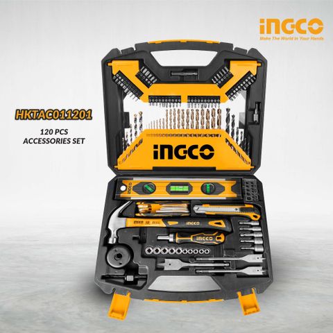 Bộ Dụng Cụ Cầm Tay INGCO 120 Món HKTAC011201 - Bảo Trì, Sửa Chữa Đồ Dùng Hàng Ngày, Thích Hợp Cho Nghề Thợ, DIY