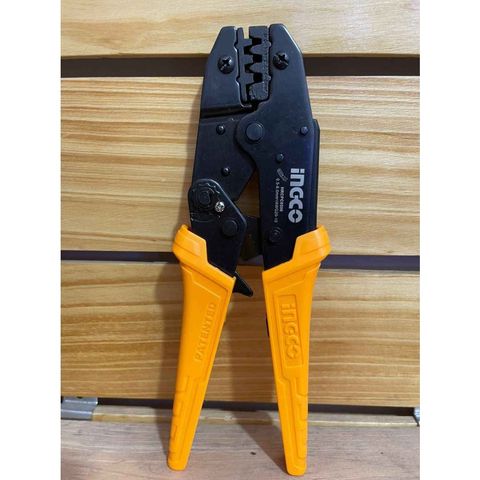 Kìm bấm cos dây điện 6mm² Ingco HRCPC0506 - Công cụ tiện ích với tay cầm độc đáo và lực bấm điều chỉnh cho mọi nhu cầu sử dụng