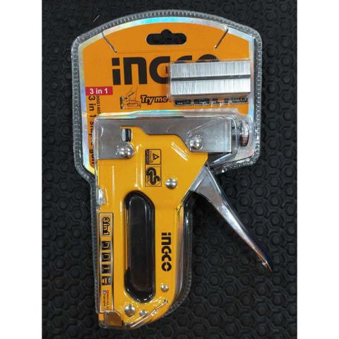 Kìm Bấm Ghim Đa Năng 3 Trong 1 Ingco HSG1405 - Tặng Kèm 600 Ghim, Tiện Ích Đối Với Công Việc Thủ Công Và Sửa Chữa