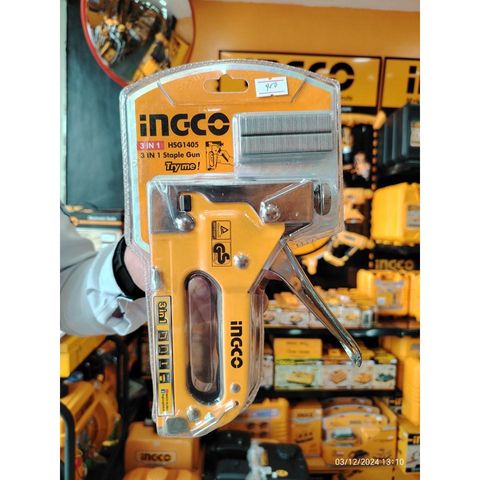 Kìm Bấm Ghim Đa Năng 3 Trong 1 Ingco HSG1405 - Tặng Kèm 600 Ghim, Tiện Ích Đối Với Công Việc Thủ Công Và Sửa Chữa