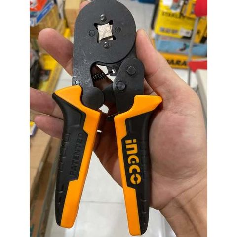 Kìm Bấm Cos Dây Điện Ingco HRCPG05210 - Phạm Vi Bấm 0.25-10mm, Tay Cầm Thiết Kế Độc Đáo, Lực Bấm Điều Chỉnh