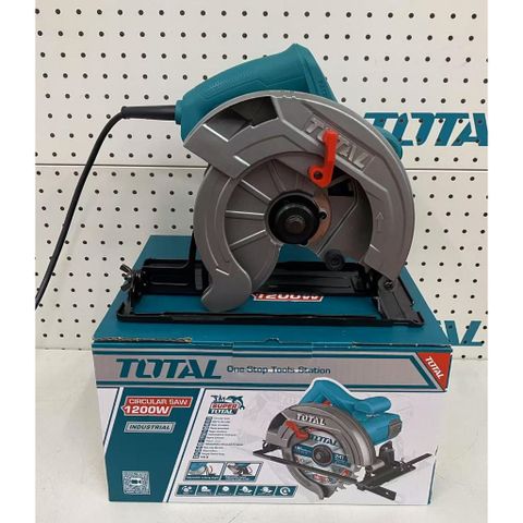 Máy cưa đĩa tròn 185mm 1200W Total - Dụng cụ cắt gỗ chính xác, tốc độ cao 5000rpm, điều chỉnh độ sâu cắt, lưỡi cưa đi kèm