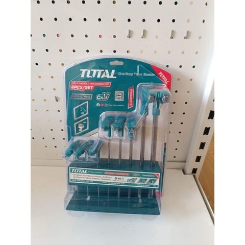 Bộ 8 Chìa Lục Giác Đầu Bằng Chữ T 2-10mm Total THHW80816 - Dụng Cụ Tiện Ích Chất Lượng Cao, Bền Chắc