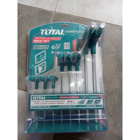 Bộ 8 Chìa Lục Giác Đầu Bằng Chữ T 2-10mm Total THHW80816 - Dụng Cụ Tiện Ích Chất Lượng Cao, Bền Chắc