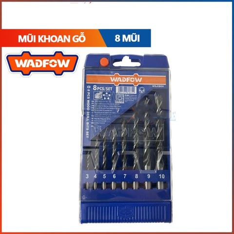 Bộ 8 Mũi Khoan Gỗ Wadfow - Đủ Kích Thước 3mm đến 10mm - Dụng Cụ Tiện Ích Cho Thợ Mộc và DIY