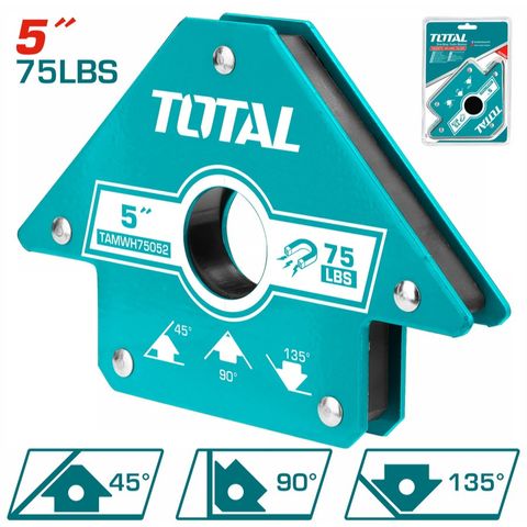 Ke Nam Châm Hàn 3 Góc 5 inch 75 lbs Total - Dụng Cụ Hàn Chất Lượng Cao, Lực Kéo Mạnh Mẽ, Hỗ Trợ Tốt Trong Công Việc Sửa Chữa