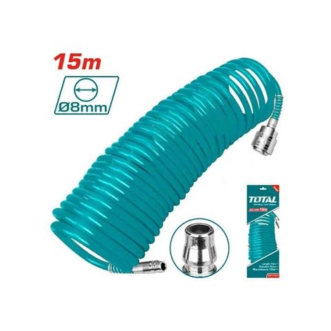 Cuộn Dây Hơi Xoắn Dẫn Khí Nén 15M 5x8mm Total THT11151-3 - Dụng Cụ Tiện Ích Công Nghiệp Chất Lượng Cao