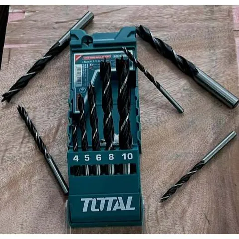 Bộ mũi khoan gỗ Total TACSD7056 5 chi tiết 4-10mm - Dụng cụ tiện ích cho thợ mộc, chế tác gỗ hiệu quả