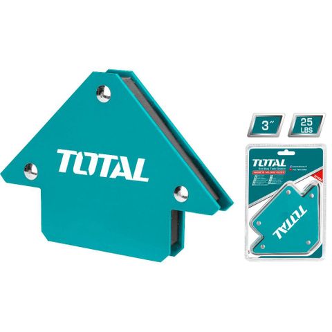 Ke nam châm hàn 3 góc Total TAMWH25032 - Lực kéo 25Lbs, kích thước 3 inch, hỗ trợ 45°, 90°, 135° - Dụng cụ tiện ích chất lượng cao
