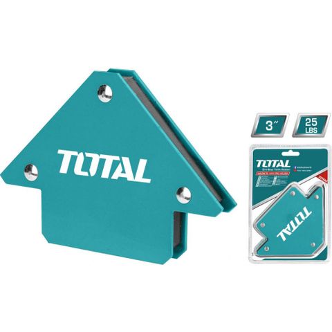 Ke nam châm hàn 3 góc Total TAMWH25032 - Lực kéo 25Lbs, kích thước 3 inch, hỗ trợ 45°, 90°, 135° - Dụng cụ tiện ích chất lượng cao