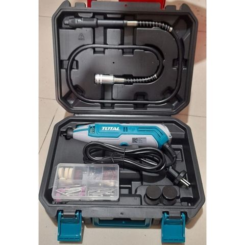 Máy mài khuôn mini 3.2mm 130W Total TG513326 - Công cụ đa năng với 109 linh kiện, tốc độ 10000-35000rpm, hoàn hảo cho sửa chữa và chế tác.