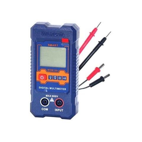 Đồng hồ vạn năng kỹ thuật số Wadfow WDM1501 - 600V, hiển thị số RMS, chức năng tự động, đa năng cho điện áp và điện trở