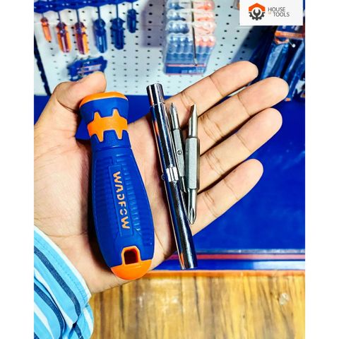 Bộ Tua Vít Dẹp, Lục Giác 6 Trong 1 WSS5506 - Dụng Cụ Tiện Ích Chất Liệu CR-V, Đầu Vít Đa Năng Cho Công Việc Sửa Chữa
