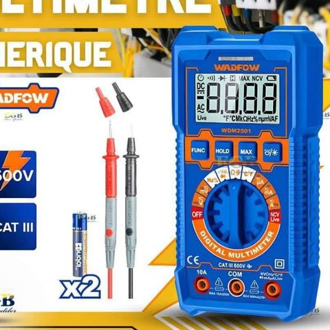 Đồng Hồ Vạn Năng WDM2501 600V-4000 Số Đếm - Đo Nhiệt Độ, Điện Trở, Điện Áp, Dòng Điện, Tần Số và Phát Hiện Điện Áp Không Tiếp Xúc