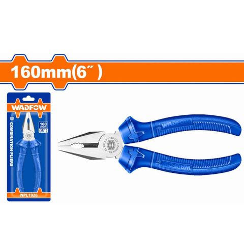 Kìm Răng 6 Inch Wadfow WPL1926 - Dụng Cụ Chống Gỉ, Tay Cầm Tiện Dụng, Phụ Kiện Sửa Chữa Nhà Ở Chất Lượng Cao