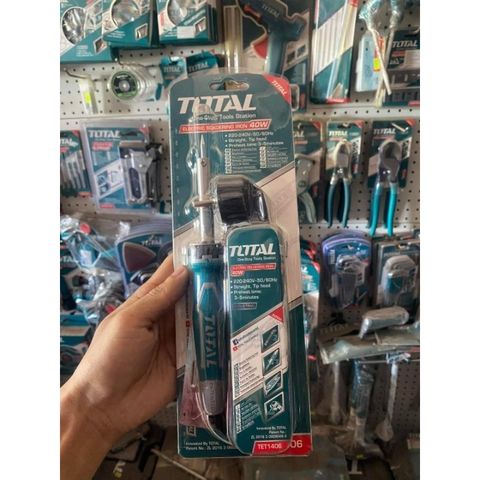 Mỏ Hàn Chì Total TET1406 40W - Dụng Cụ Sửa Chữa Điện Tử Nhanh Nóng 3-5 Phút, Tiện Ích Cho Thợ Sửa Chữa