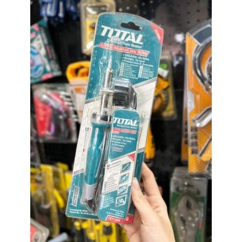 Mỏ Hàn Chì Total TET1406 40W - Dụng Cụ Sửa Chữa Điện Tử Nhanh Nóng 3-5 Phút, Tiện Ích Cho Thợ Sửa Chữa