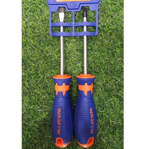 Bộ 2 Tua Vít Dẹp & Bake Wadfow WSS1302 - Dụng Cụ Tiện Ích CR-V Chất Lượng Cao, Kích Thước SL6.5 * 100mm & PH2 * 100mm