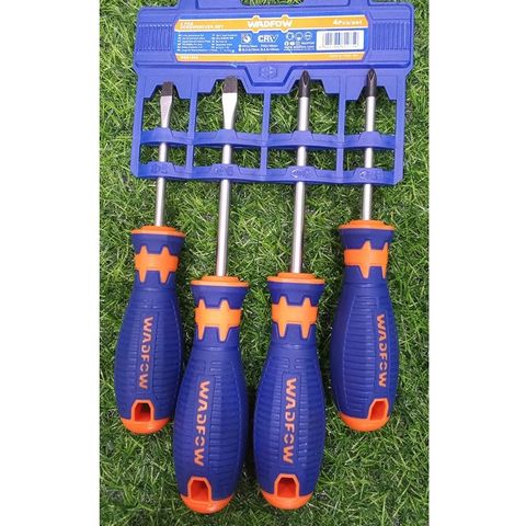Bộ 4 Tua Vít Dẹp & Bake Wadfow - Dụng Cụ Tiện Ích Đa Năng CR-V Chắc Chắn, Xuất Xứ Trung Quốc