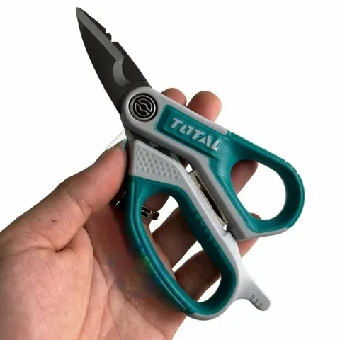 Kéo Đa Năng Total 170mm THES051708 - Thép Không Gỉ Titan, Cắt Cáp Điện, Bộ Tuốt Dây Tích Hợp, Bền Bỉ và Chính Xác