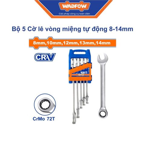 Bộ 5 Cờ Lê Vòng Miệng Tự Động 8-14mm WSP4205 - Dụng Cụ Tiện Ích Chất Lượng Cao Cho Kỹ Thuật Viên