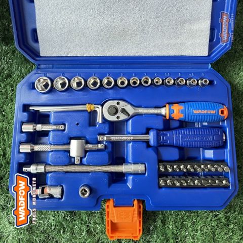 Bộ 45 Chi Tiết Tay Vặn Đầu Tuýp 1/4