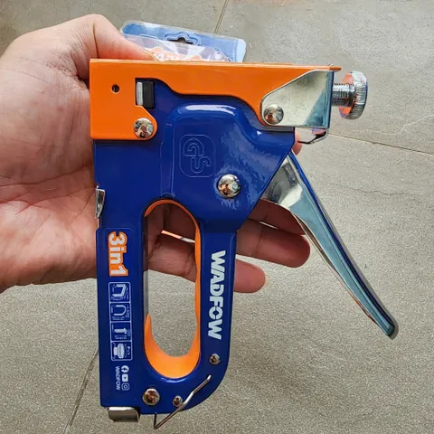 Dụng Cụ Bấm Đinh Ghim 3 Trong 1 Wadfow - Điều Chỉnh Lực Bấm, Đường Kính Đinh 1.2mm, Chiều Dài 4-14mm, Tiện Ích Cho Công Việc DIY