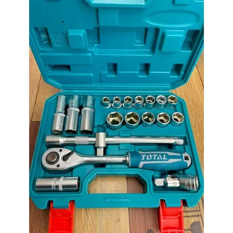 Bộ Khẩu 20 Chi Tiết 1/2 Inch Total THT121201 - Dụng Cụ Tháo Lắp Chuyên Dùng Size 10-24mm, Chất Liệu CR-V 50BV30