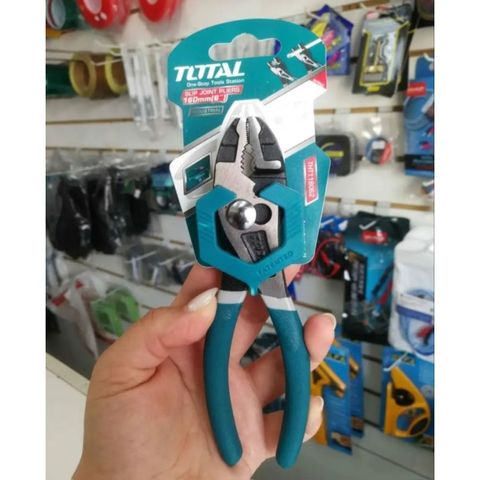 Kìm 2 lỗ 8 inch Total THT118082 - Dụng cụ tiện ích chất lượng cao, thiết kế gọn nhẹ và bền bỉ cho sửa chữa và DIY