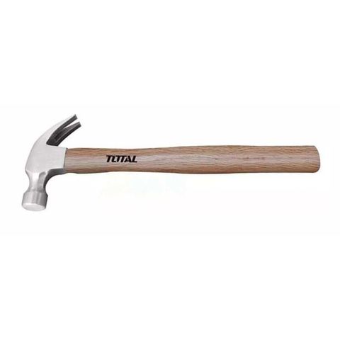 Búa Nhổ Đinh 450g Total THTW7316 - Dụng Cụ Tiện Ích Từ Thép Cacbon và Tay Cầm Gỗ Chắc Chắn, Phù Hợp Cho Công Trình  sửa chữa