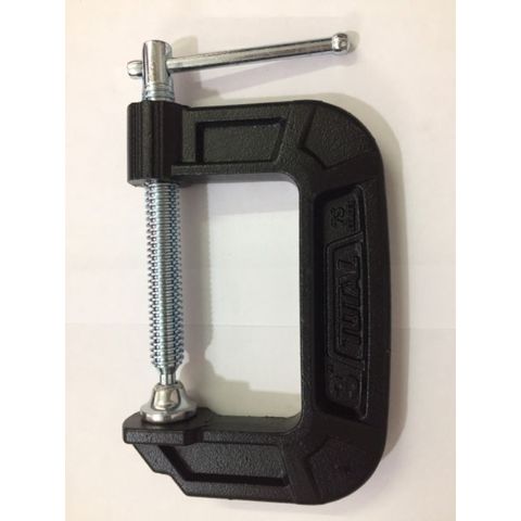 Kẹp chữ G 3 inch Total THT13136 - Dụng cụ tiện ích bằng gang dẻo, màu đen trắng bạc, sản phẩm chất lượng từ Trung Quốc