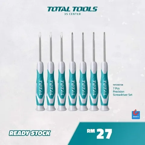 Bộ tuốc nơ vít 7 chi tiết Total THT250726 - Dụng cụ sửa chữa đa năng chất lượng cao dành cho thợ thủ công và gia đình