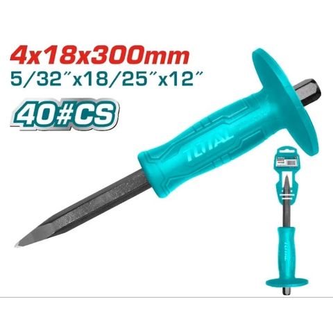 Mũi Đục Nhọn 12 Inch Total THT4221226 - Dụng Cụ Đục Khoét Bề Mặt Vật Liệu Cứng, Độ Bền Cao, Dễ Dàng Bảo Quản