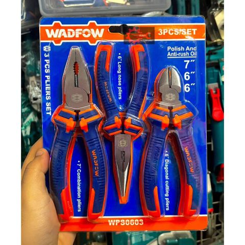 Bộ 3 Kìm Kết Hợp Wadfow WPS0603 - Kìm Răng 7