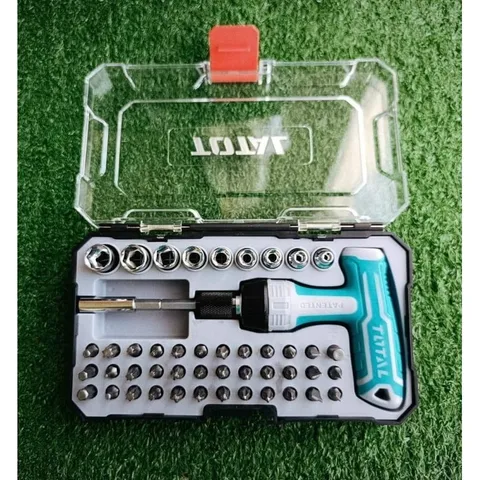 Bộ tuốc nơ vít chữ T 47 chi tiết Total TACSD30476 - Dụng cụ sửa chữa đa năng, bao gồm 35 mũi vít và 9 tuýp chất lượng cao